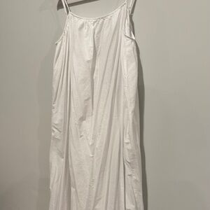 White cotton beach coverup